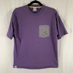Fielder Bonobos Shirt Men's Small Purple Octopus Print Short Sleeve Crew neck